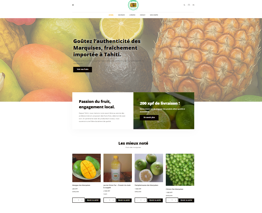 image de la page d'accueil du site kaihotu.shop